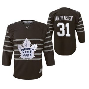 Kinder Toronto Maple Leafs Trikot Frederik Andersen Grau 2020 All Star